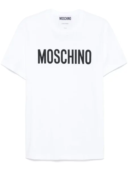 Tricou Moschino cu imagine alb