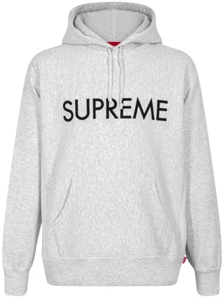 Hanorac cu glugă Supreme gri