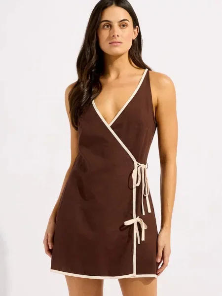 Seafolly пляжна сукня Bind Mini Wrap