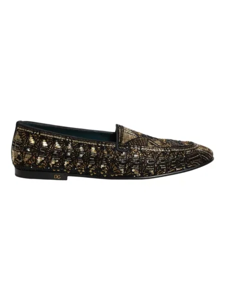 Półbuty Dolce And Gabbana skórzane czarne