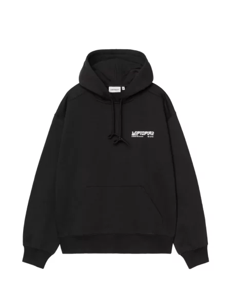 Hanorac cu glugă Carhartt Wip cu imagine negru