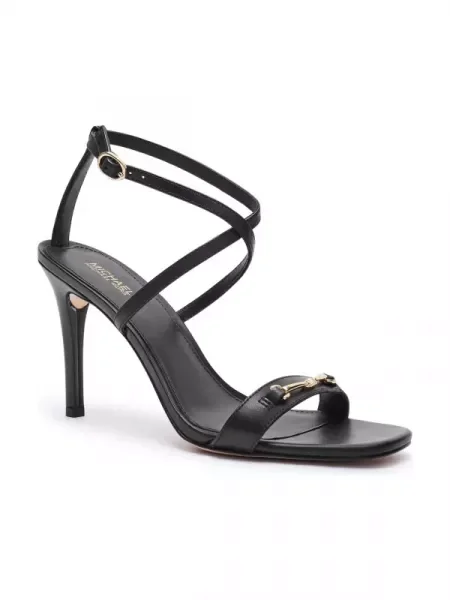 Michael Kors De piele sandale cu subțire LENA negru