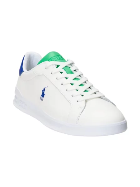 Lniane sneakersy Polo Ralph Lauren białe