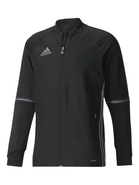 Tricou polo Adidas cu dungi alergare cu autograf negru