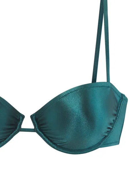 Copenhagen Studios Sutien costum de baie petrol verde