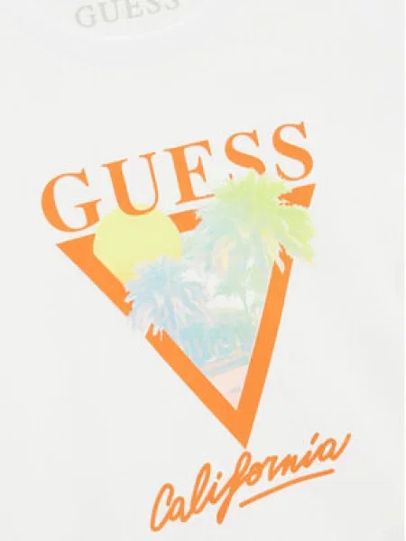 Dětské tričko Guess bílé