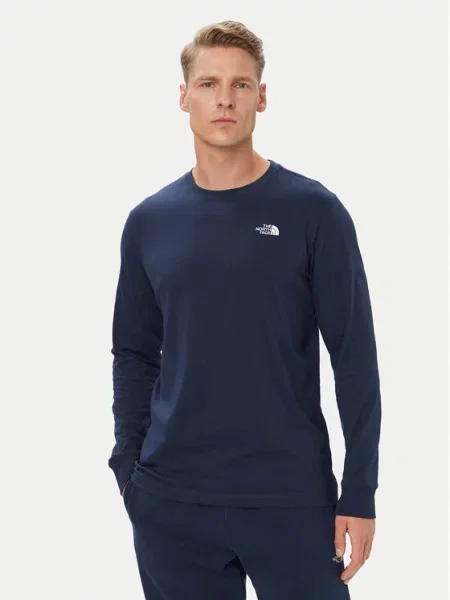 The North Face Majica dugih rukava Evolution Simple Dome Tamnoplava plava