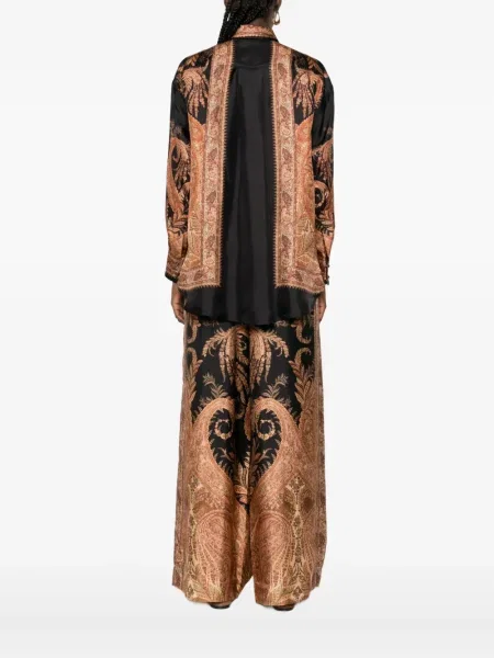Cămașă Zimmermann cu imagine cu model paisley negru