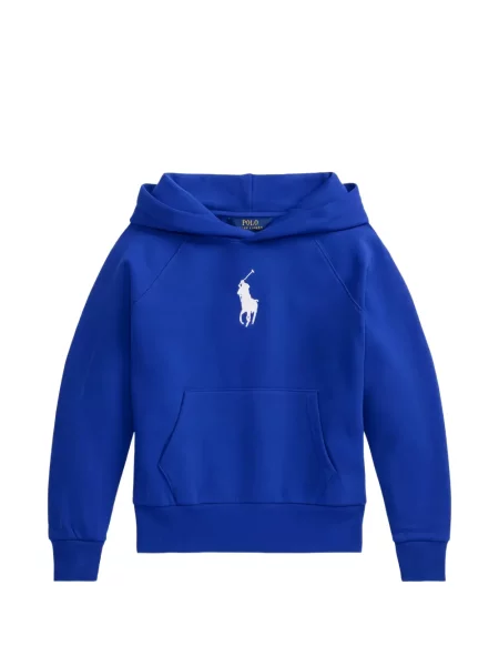 Bluza z kapturem dziecięca Polo Ralph Lauren niebieska