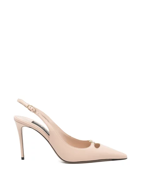 Pantofi cu toc Dolce & Gabbana slingback cu autograf