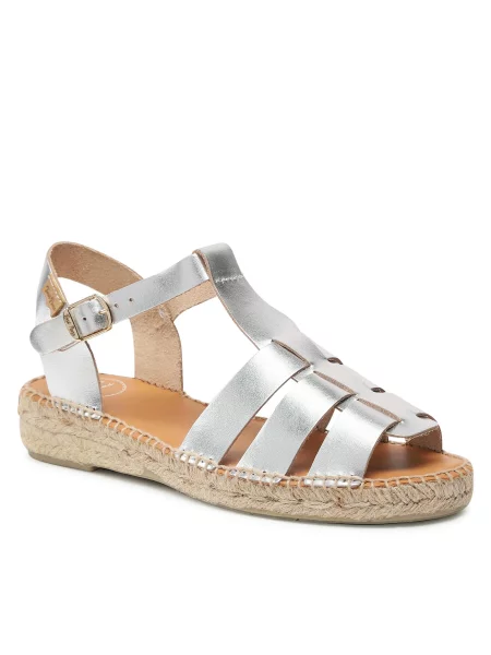 Espadrilės Toni Pons Emma Plata sidabrinė