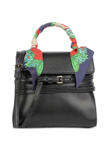 Fular Moschino cu legături mini negru
