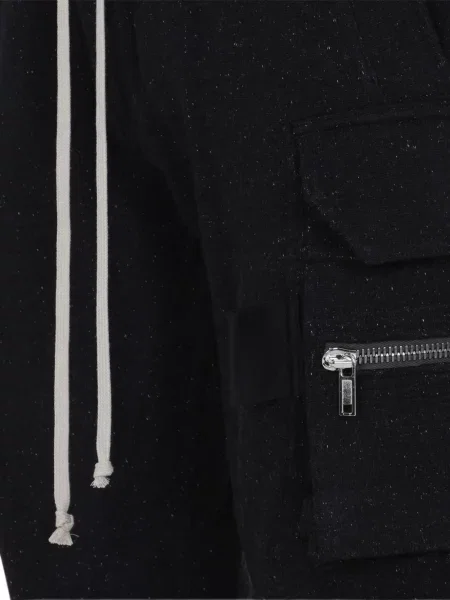 Pantaloni cargo Rick Owens cu cordon negru