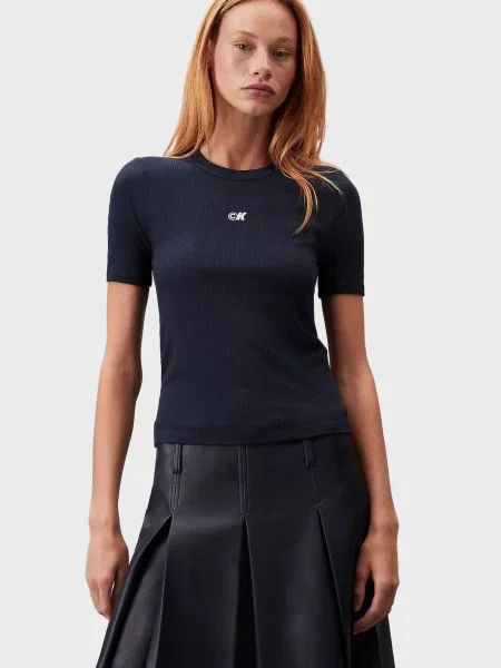 Футболка Calvin Klein Jeans з модала синя