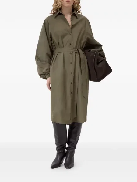 Cu centură rochie midi Closed verde