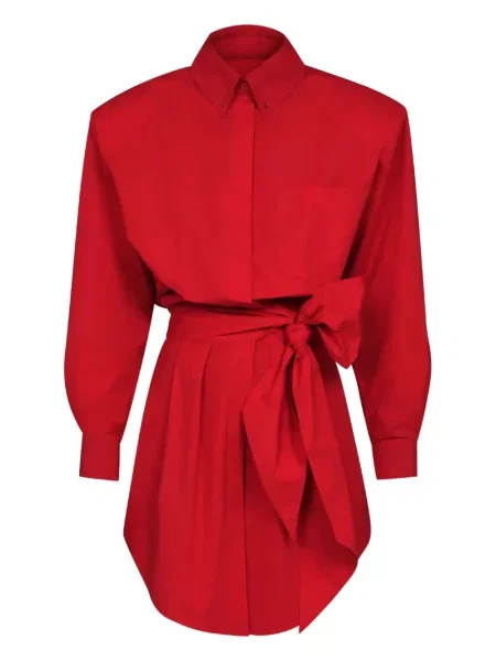 Rochie tip cămașă Alexandre Vauthier de costum roșu