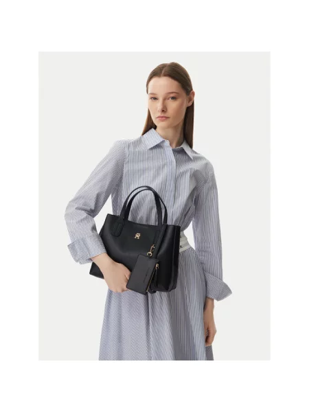 Tommy Hilfiger torebka crossbody z imitacji skóry czarna