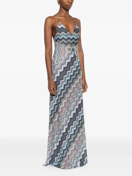 Rochie maxi Missoni de costum gri