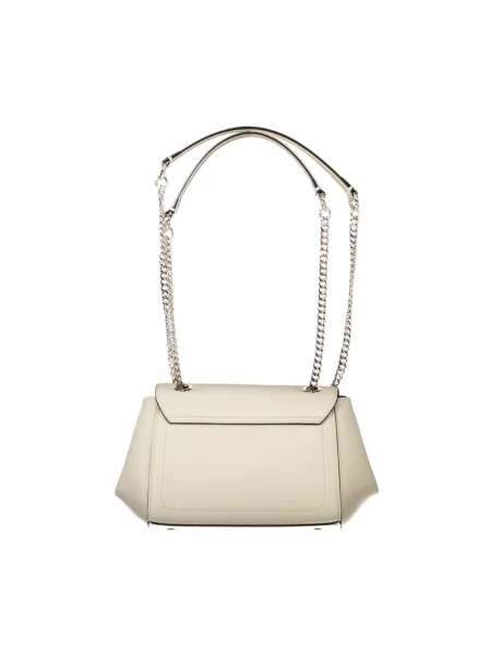Lniana torebka crossbody Guess biała