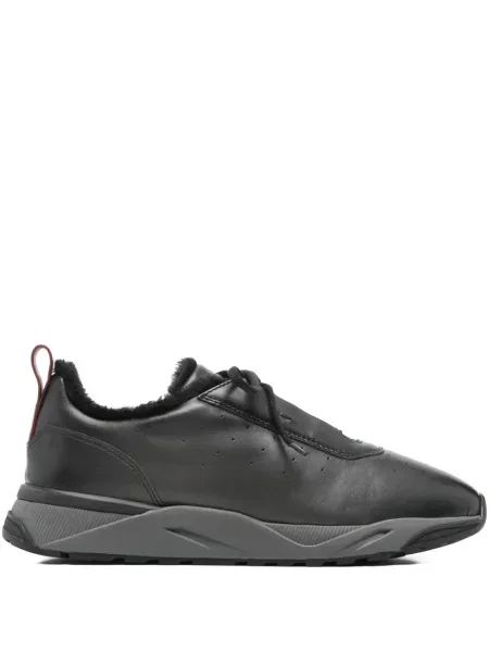 Sneakerși Santoni din piele negru