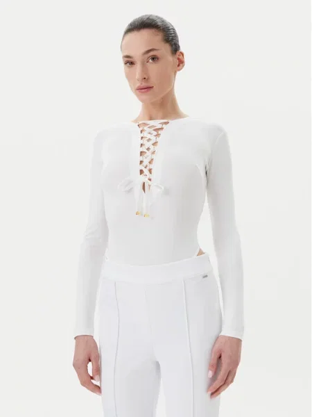 Elisabetta Franchi Боді білий