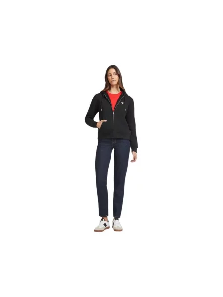 Guess Jeans Majica dugih rukava GJ HOOD REG MINI crna