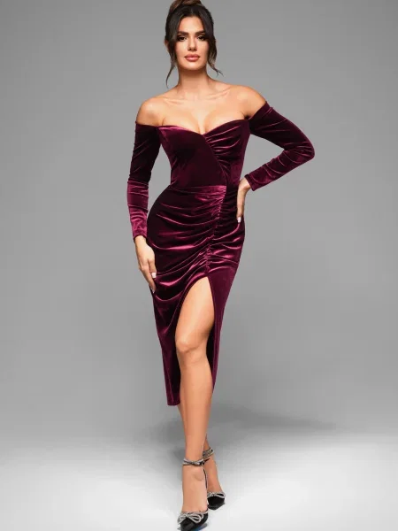 Rochie de seară Edoti de costum negru