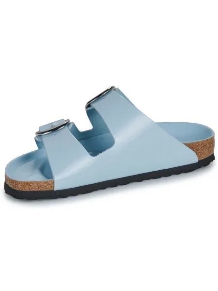 Pantofi Birkenstock din piele cu cataramă albastru