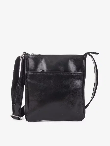 Кожаная сумка через плечо Inbag черная