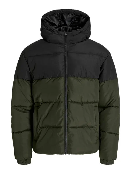 JACK & JONES Geacă de primăvară-toamnă JJMAZE verde negru