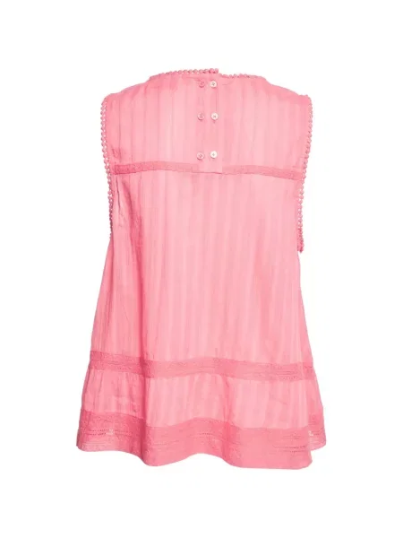 Top Zadig&voltaire din dantelă roz