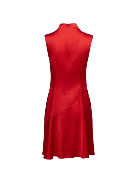 Rochie Karl Lagerfeld fără mâneci drapată roșu