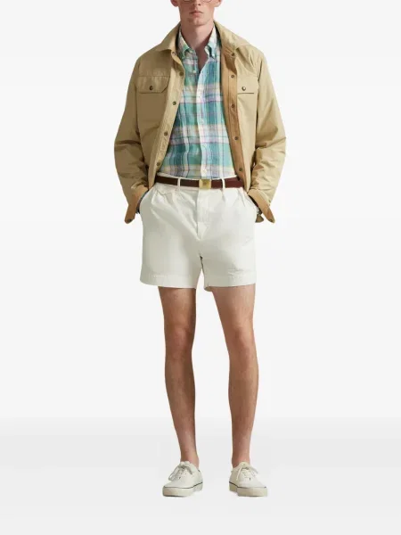 Czapka z daszkiem Polo Ralph Lauren w kratkę z twillu biznesowa niebieska