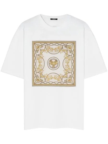 Tricou Versace cu imagine alb
