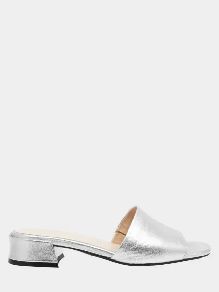 Шлепанцы Enzo Verratti серебряные