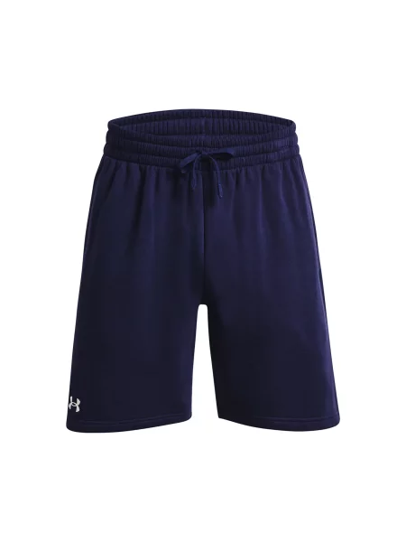 Βερμούδες Under Armour Rival Fleece Shorts Midnight Navy/ White M λευκό