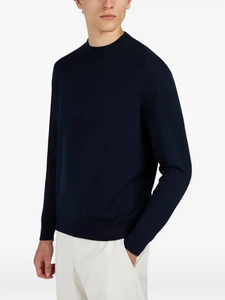 Pulover Paul & Shark cu broderie albastru
