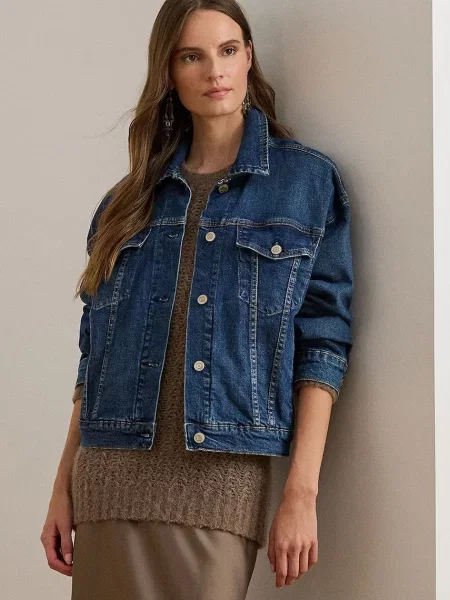 Lauren Ralph Lauren kurtka przejściowa niebieski