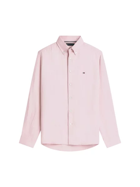 Koszula casualowa o kroju regular fit z czystego lnu Tommy Hilfiger różowa