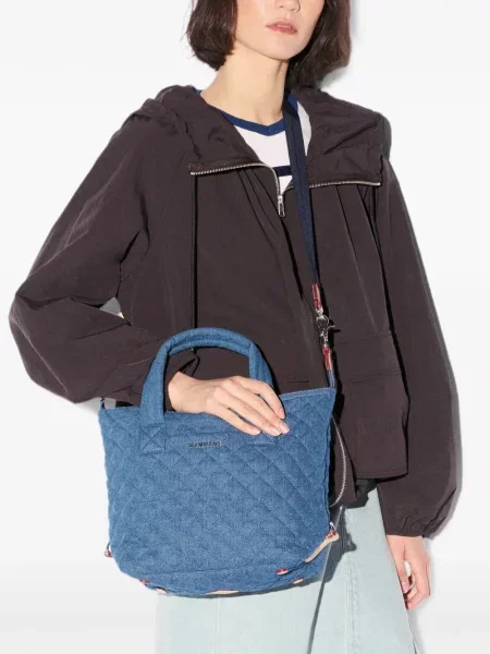 Καπιτονέ τσάντα shopper Mz Wallace μπλε
