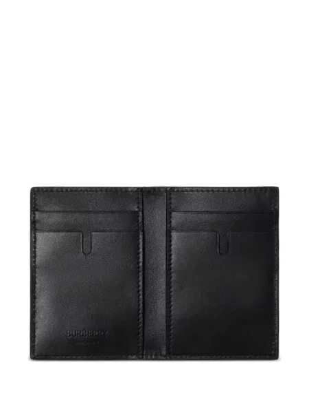 Kockás pénztárca Burberry fekete