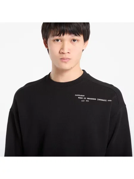Mikina Carhartt Wip s potiskem černá