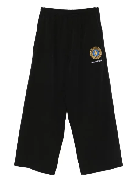 Pantaloni Balenciaga cu broderie negru