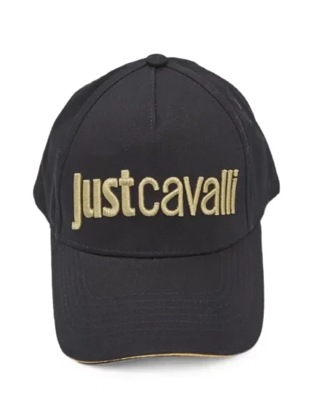 Șapcă Just Cavalli cu broderie negru