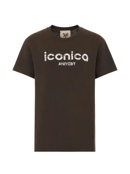 Tricou Aniye By cu imagine cu decolteu rotund maro
