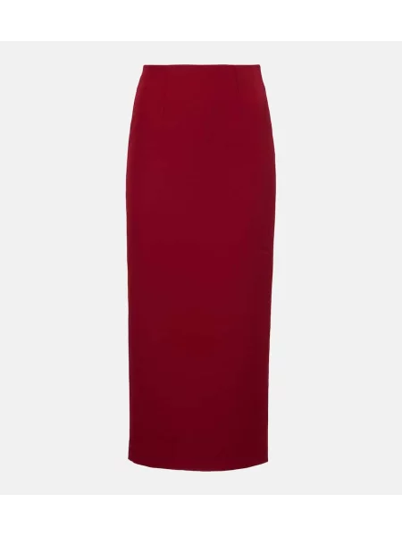 Fustă tip creion Roland Mouret până la genunchi roșu