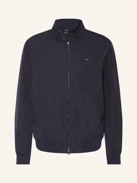 Tommy Hilfiger Bunda bomber Harrington Tmavomodrá černá