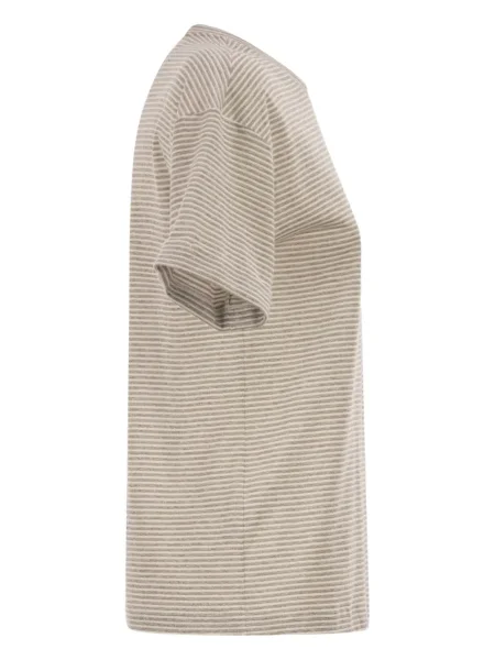 Tricou Peserico cu dungi cu decolteu rotund