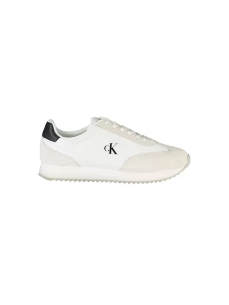 Buty Calvin Klein Retro Runner Lace Up Ny-Su bright white/black białe