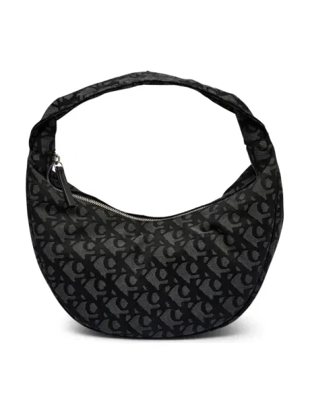 Calvin Klein Geantă Ckj Monogram Pinched Medium Shou negru
